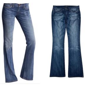 Joes Jeans Rocker Fit Low-Rise Flare Flap Pocket Halloway Jeans  Size 31  Y2K